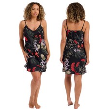 Black Tropical Floral Bloom