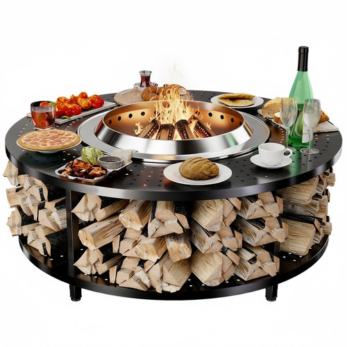 Fire pit surround tabletop - fire,