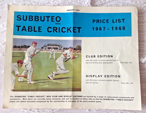 Subbuteo table cricket price - subbuteo,