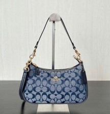 COACH Teri Shoulder Bag Signature Chambray CH139 Outlet NEW From JAPAN #GBJ