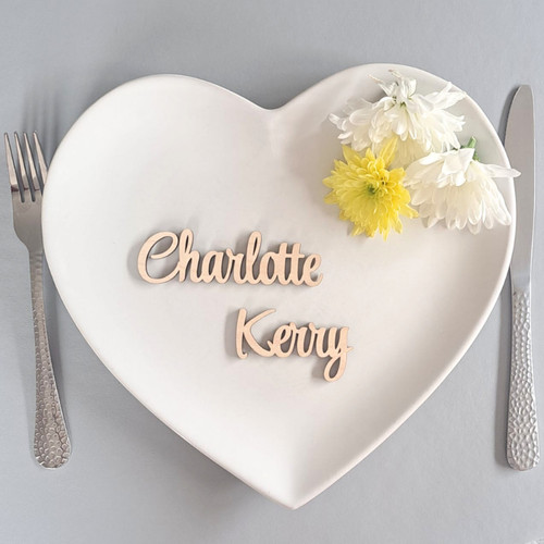 Personalised wooden name tags - personalised,