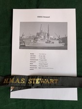 Naval Cap Tally HMAS Stewart
