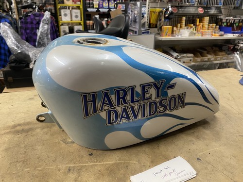 Harley custom painted blue - harley,