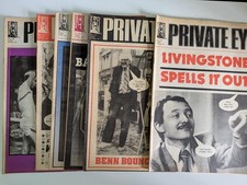 6 Private Eye Magazines from