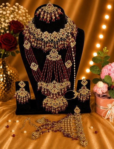 Gold tone maroon - tone,