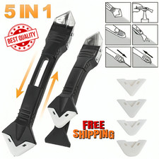 5 in 1 Silicone Sealant Remover Tool Kit Set Scraper Caulking Mould Removal DIY