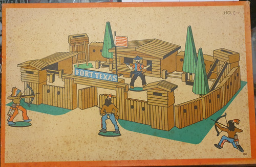 Fort texas wooden toy ddr - wooden, 70s