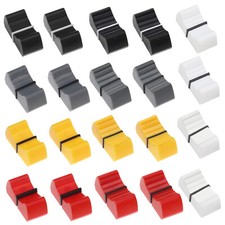 20x Fader Caps Slider Audio Mixer Knob Mixed Colour & 2 Size Fits Guitar Console