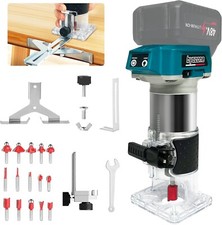 Cordless Wood Brushless Router Trimmer for Makita 18V Battery 6 Variable Speeds