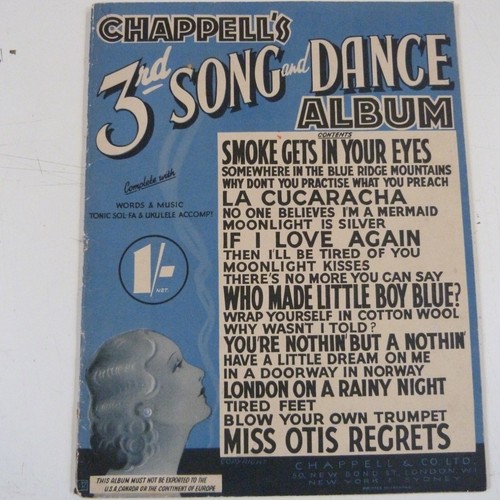 Piano chappell 3rd song and - chappell's,