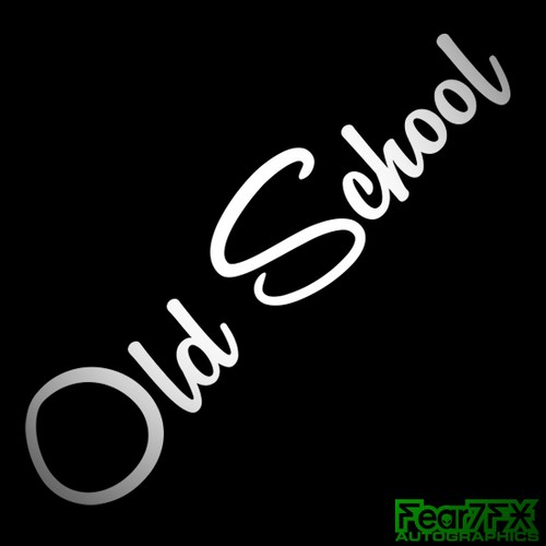 Old school decal sticker - school,