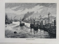 1879 View Of Port Of Glasgow