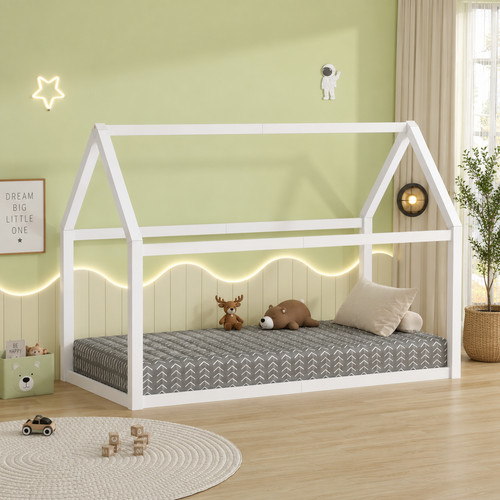 Junior wooden house bed - junior,