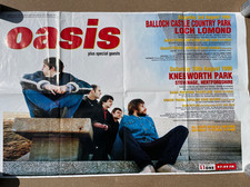 Oasis Loch Lomond  & Knebworth 3rd & 10th Aug 1996 original Vox /Radio 1 poster