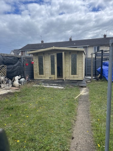12x8 apex summerhouse heavy - 12x8,