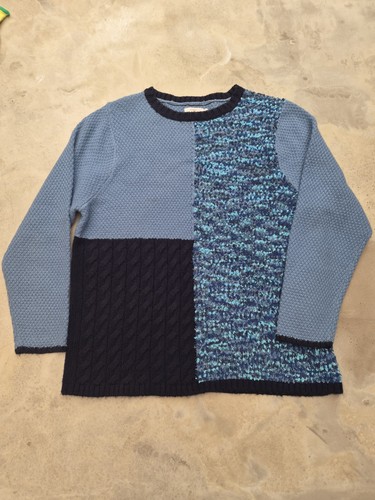 Cotton traders blue patchwork - cotton,