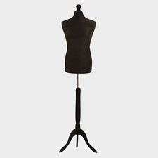 Male Tailors Dummy Tailor Bust Black Fashion Students Mannequin Window Display