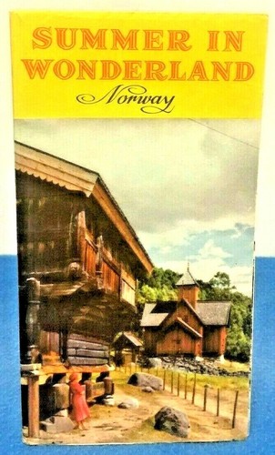 Vintage travel brochure norway - vintage,