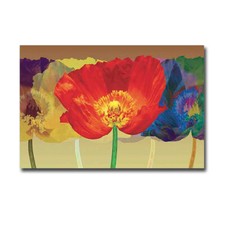 Poppy Tango by Robert Mertens Gallery-Wrapped Canvas Giclee Art (12 in x 18 in)