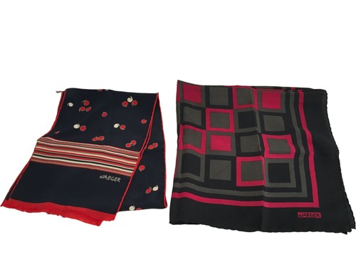 Jaeger silk scarves - silk, x2