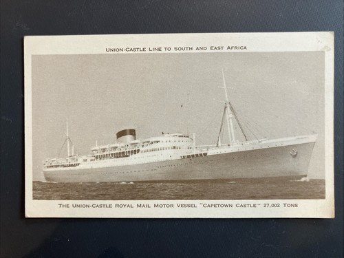 Merchant navy postcard - merchant, union