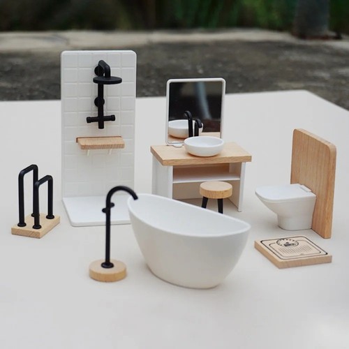 Scale dollhouse bathroom - 1:12,