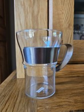 Bodum Assam Glass Mug With Stainless Steel Handle