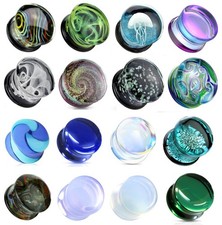 Glass Ear Plug, Flesh Tunnel