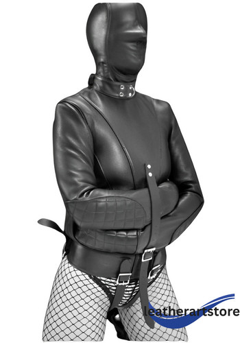 Leather straitjacket with - leather,