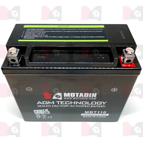 Agm battery fit honda - fit, valkyrie