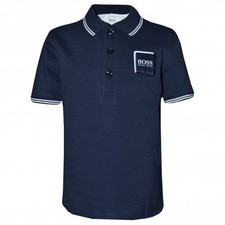 Hugo Boss Boys Navy Polo Shirt
