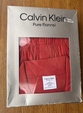 BN Open Box Calvin Klein Pure Flannel Pyjama Set Loungewear Sleepwear Cotton M 