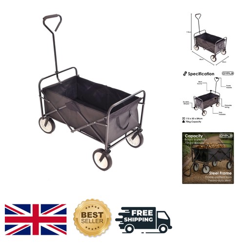 Durable black folding cart - durable,