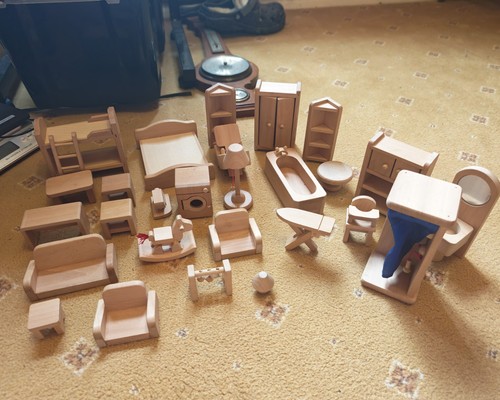 Wooden doll furniture x27 - wooden,