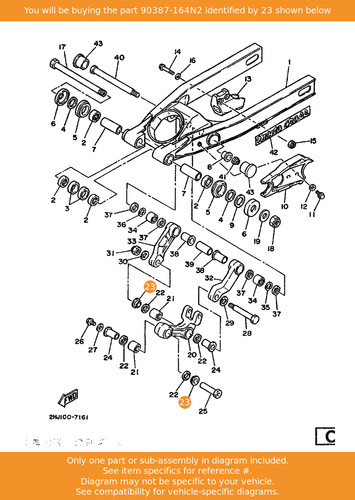 Yamaha collar 90387 164n2 - yamaha, 90387-164n2