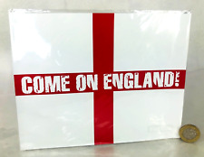 Car Sign Come on England Football Flag Support New Sticker 19x15cm