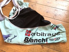 Retro Bianchi Sponsored Belgian Team Cycling Bib Shorts