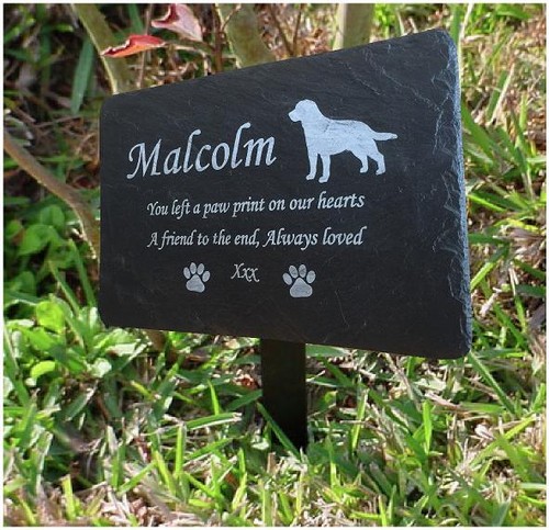 Pet memorial plaque grave - memorial,