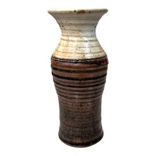 Broadstairs Studio Pottery Vintage Mid Century Modern Stoneware Vase MCM Signed