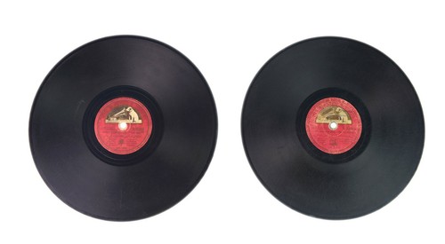 Old phonograph record - old, for