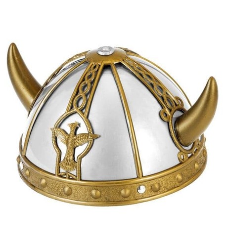 Hard plastic viking helmet - hard,