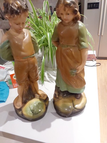 Inches high pottery figures - 16,