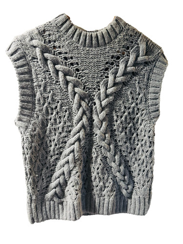 Zara mid grey mixed knit - zara,