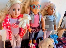 Our Generation Bundle Dolls, Clothes, Accessories, Wardrobe, Horse, School