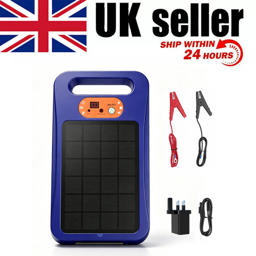 Solar electric fence - solar, charger