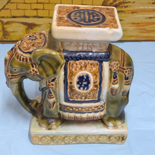 Vintage ceramic elephant - vintage,