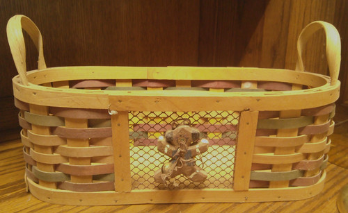 Woven wicker oblong storage - oblong,