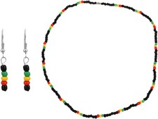 2pcs Jamaican Rasta Necklace