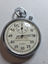 Al Davis manager 1963 Oakland Raiders stopwatch mechanical American football