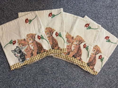 Vintage tapestry kitten - tapestry,